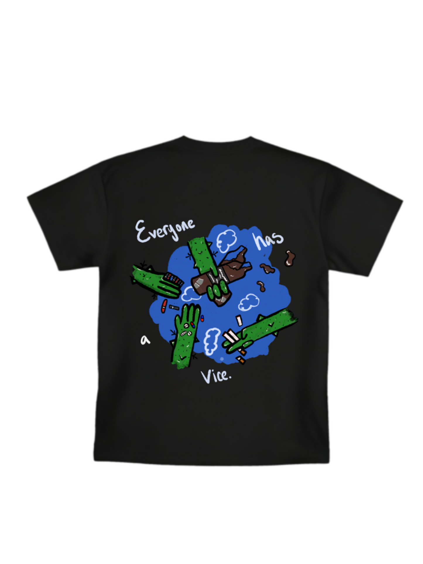 “Everyone has a vice” tee (black)