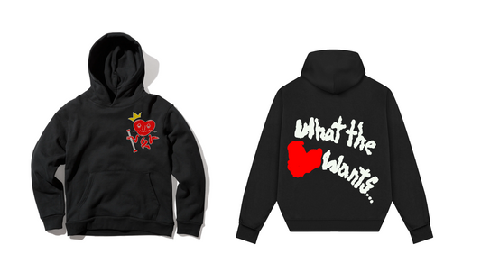 “What the heart wants” Hoodie (black)
